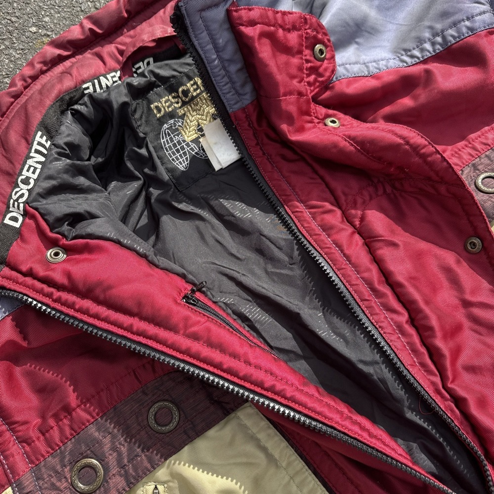 Vintage Descente Ski Jacket Men's Size M Cyber Y2k Winter Baggy Grunge - Picture 12 of 13